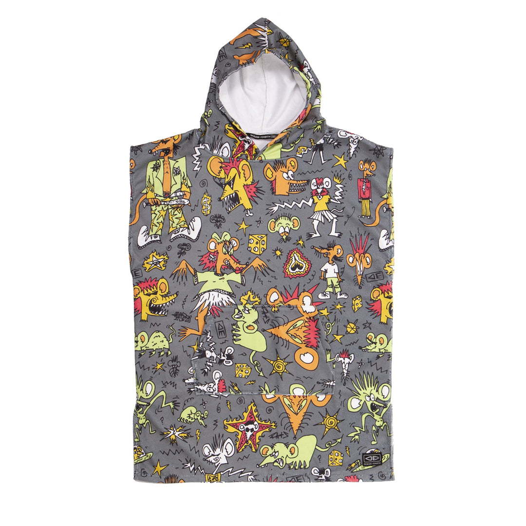 Ocean and Earth Irvine Boys Hooded Towel Charcoal