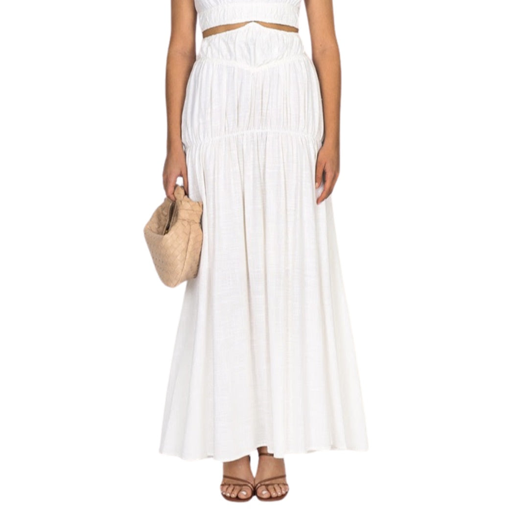 Ave Jay Maxi Skirt White