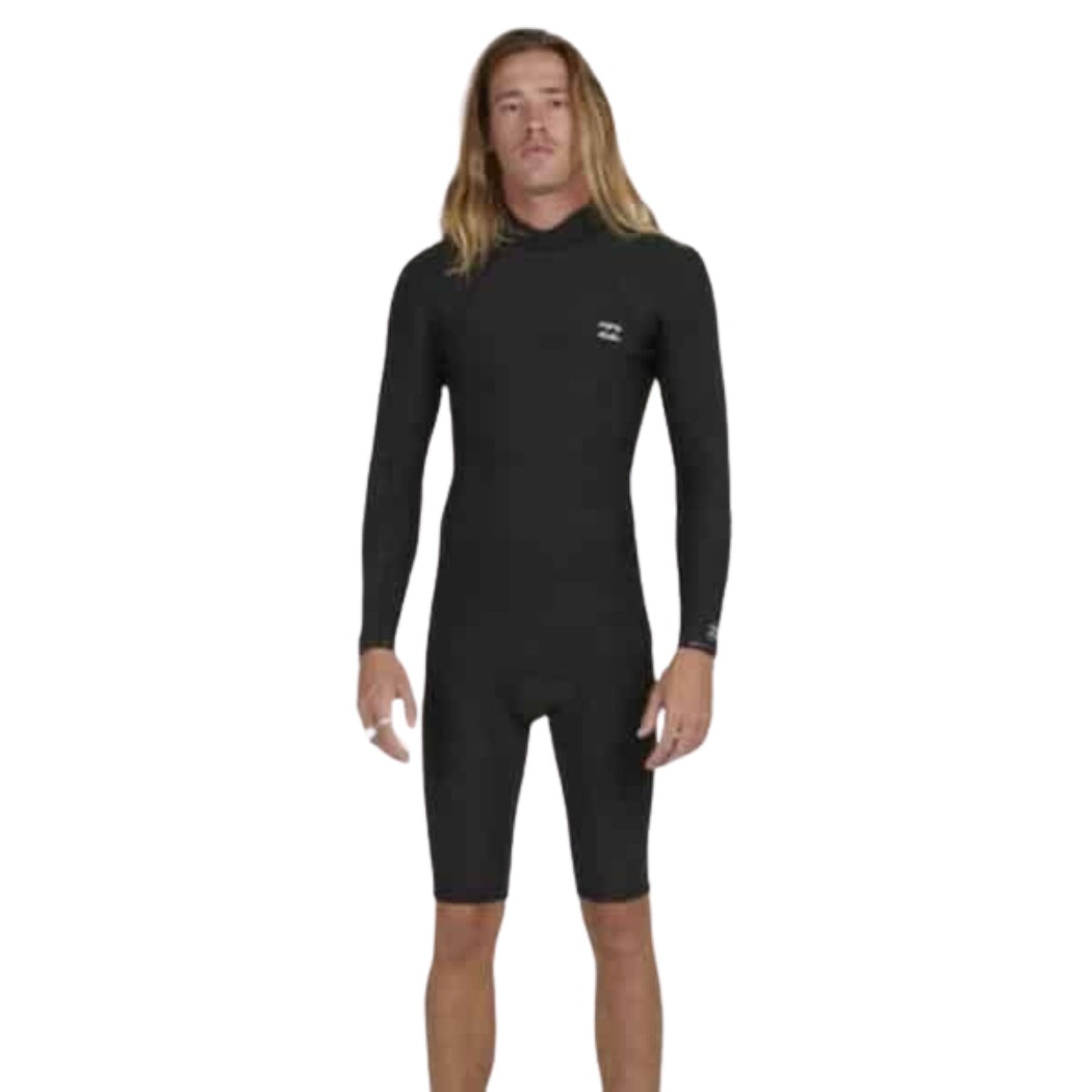 Billabong 202 Absolute Back Zip Long Sleeve Springsuit Black