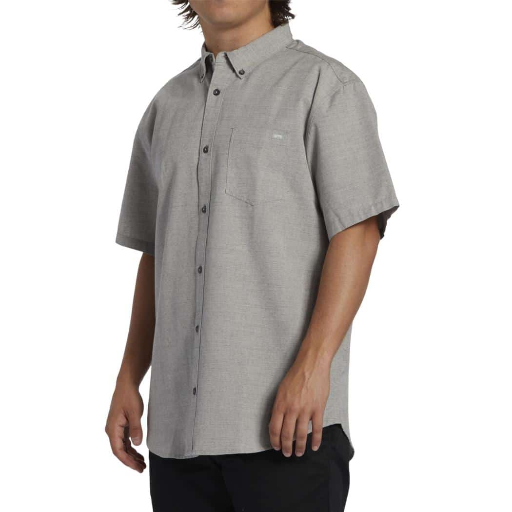 Billabong All Day Short Sleeve Shirt Light Grey