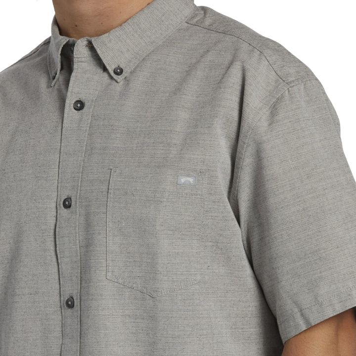Billabong All Day Short Sleeve Shirt Light Grey
