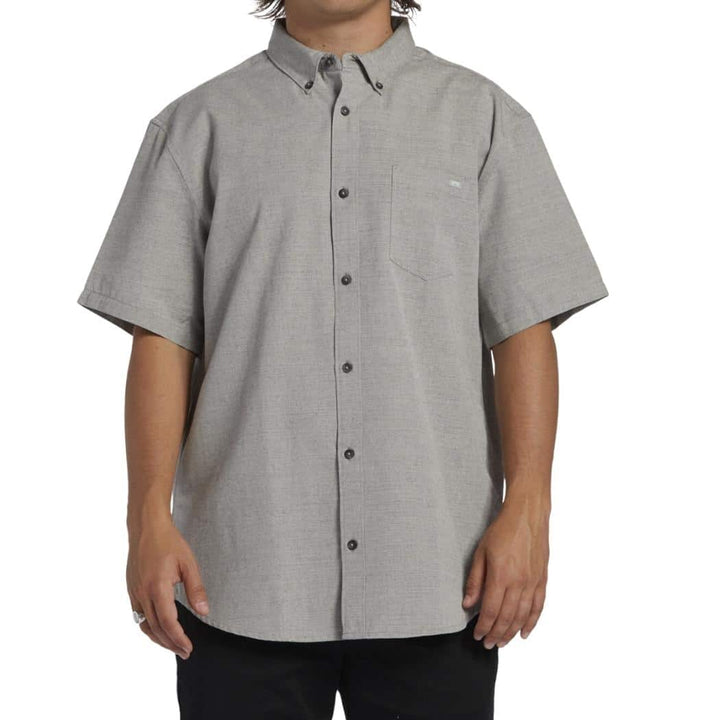 Billabong All Day Short Sleeve Shirt Light Grey