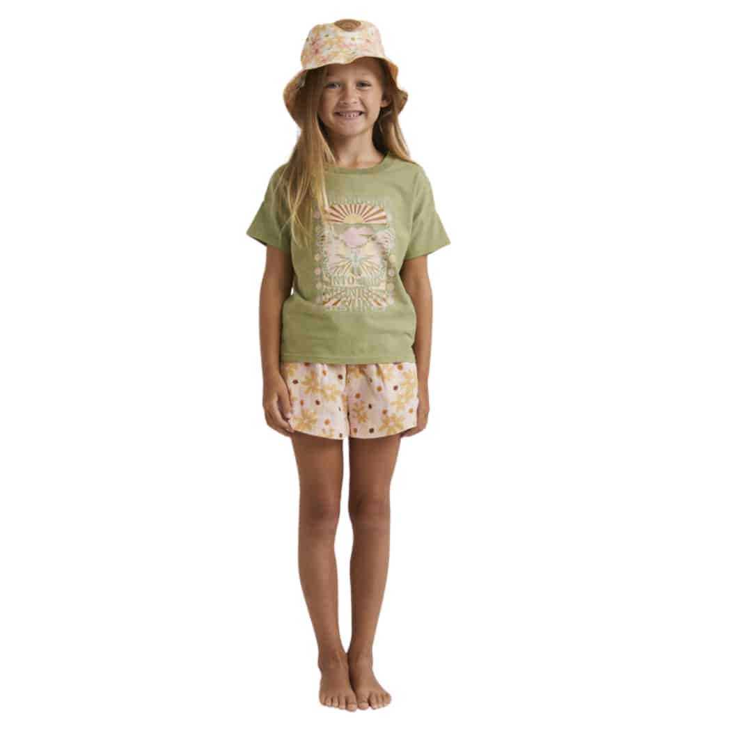 Billabong Girls Moonlight Sun Tee Avocado