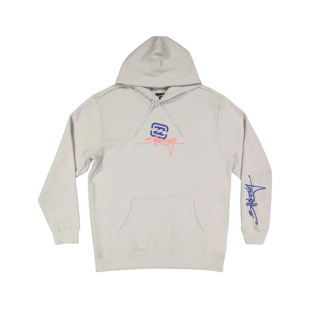 Billabong OG Script Pop Hoodie Silver