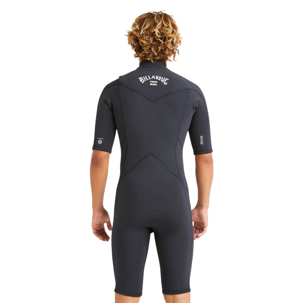 Billabong 202 Absolute Natural Chest Zip SS Spring Suit Black