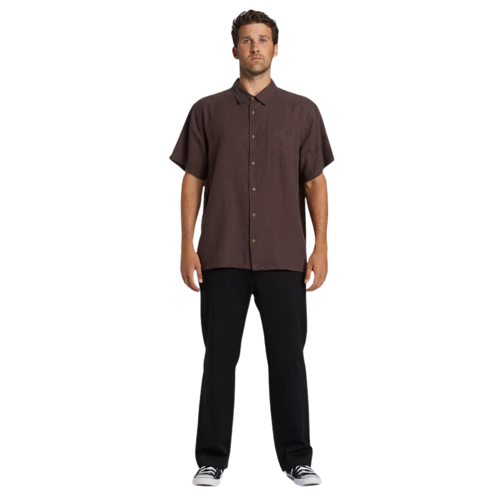 Billabong Ricardo Short Sleeve Shirt Plum