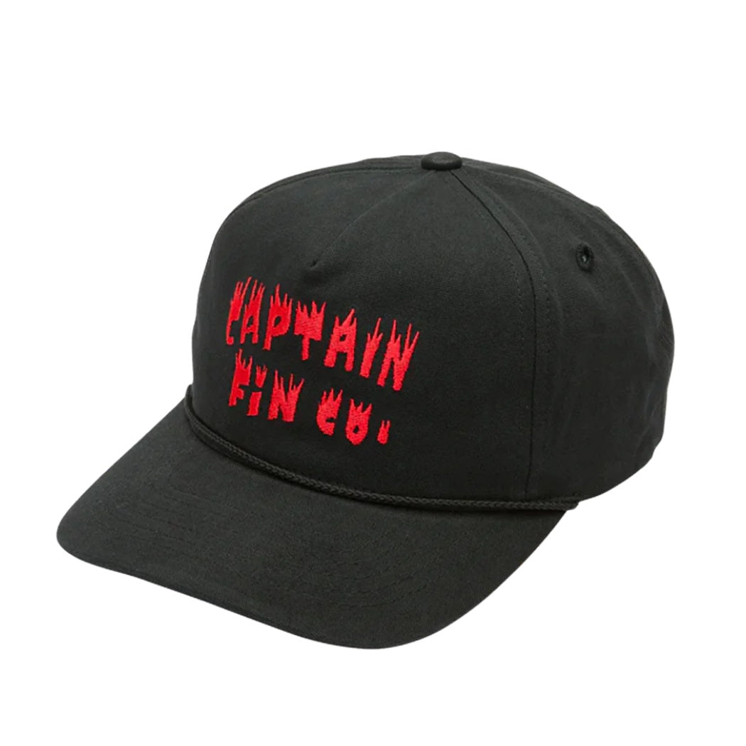 Captain Fin Wedge Treasures Cap Black