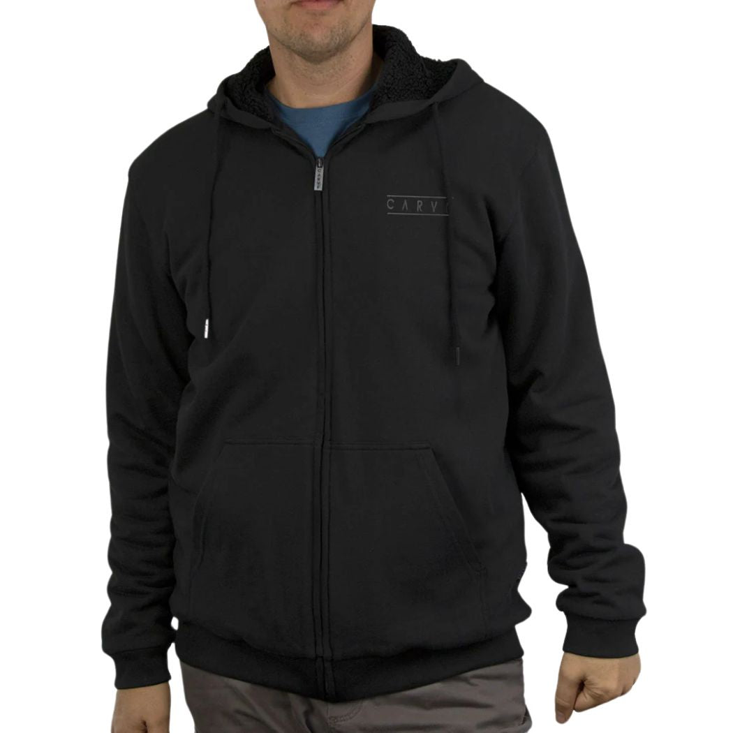 Carve Himalayan Hulks Sherpa Lined Hoodie Black