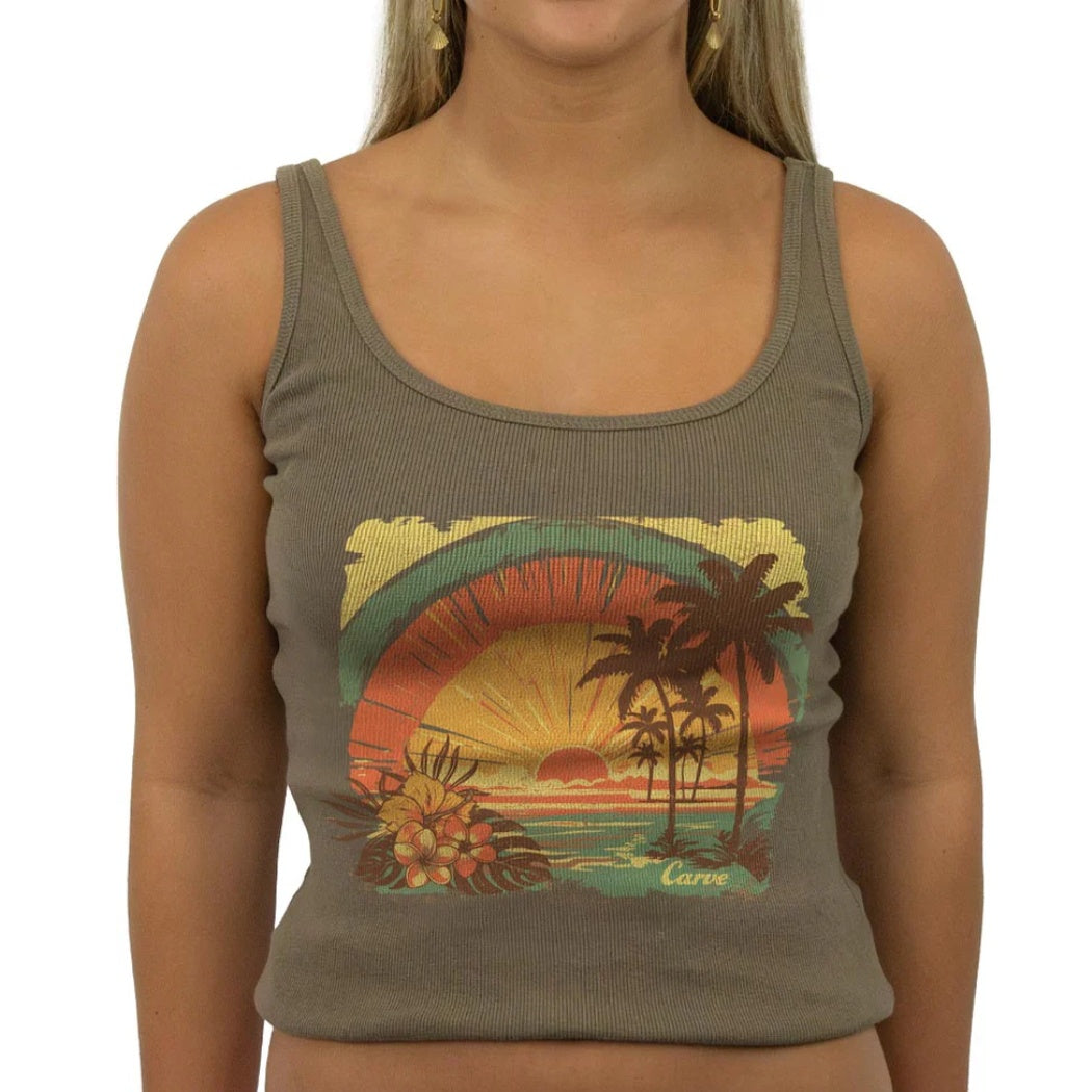 Carve Paradise Girls Tank Top Mocha