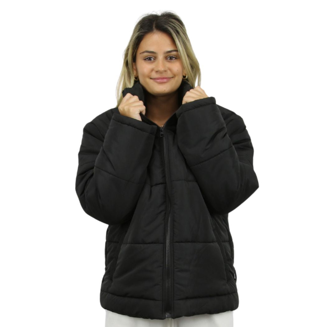 Carve Aspen Girls Puffer Jacket Black
