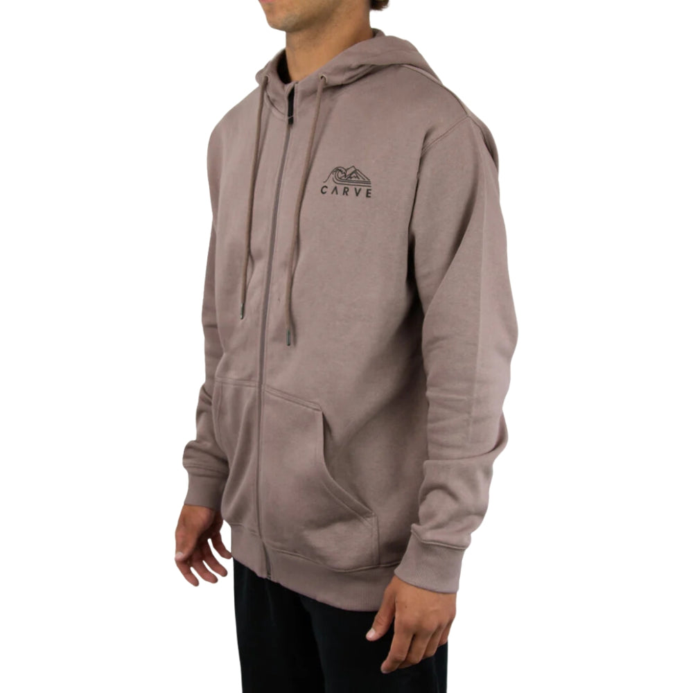 Carve Power Trip Zip Front Hood Cinder