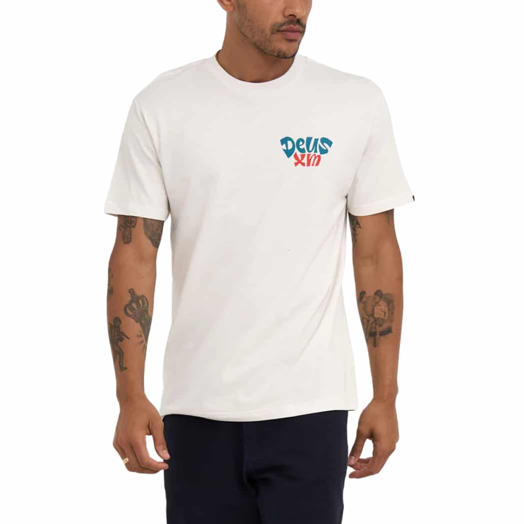Deus Tables Tee Vintage White