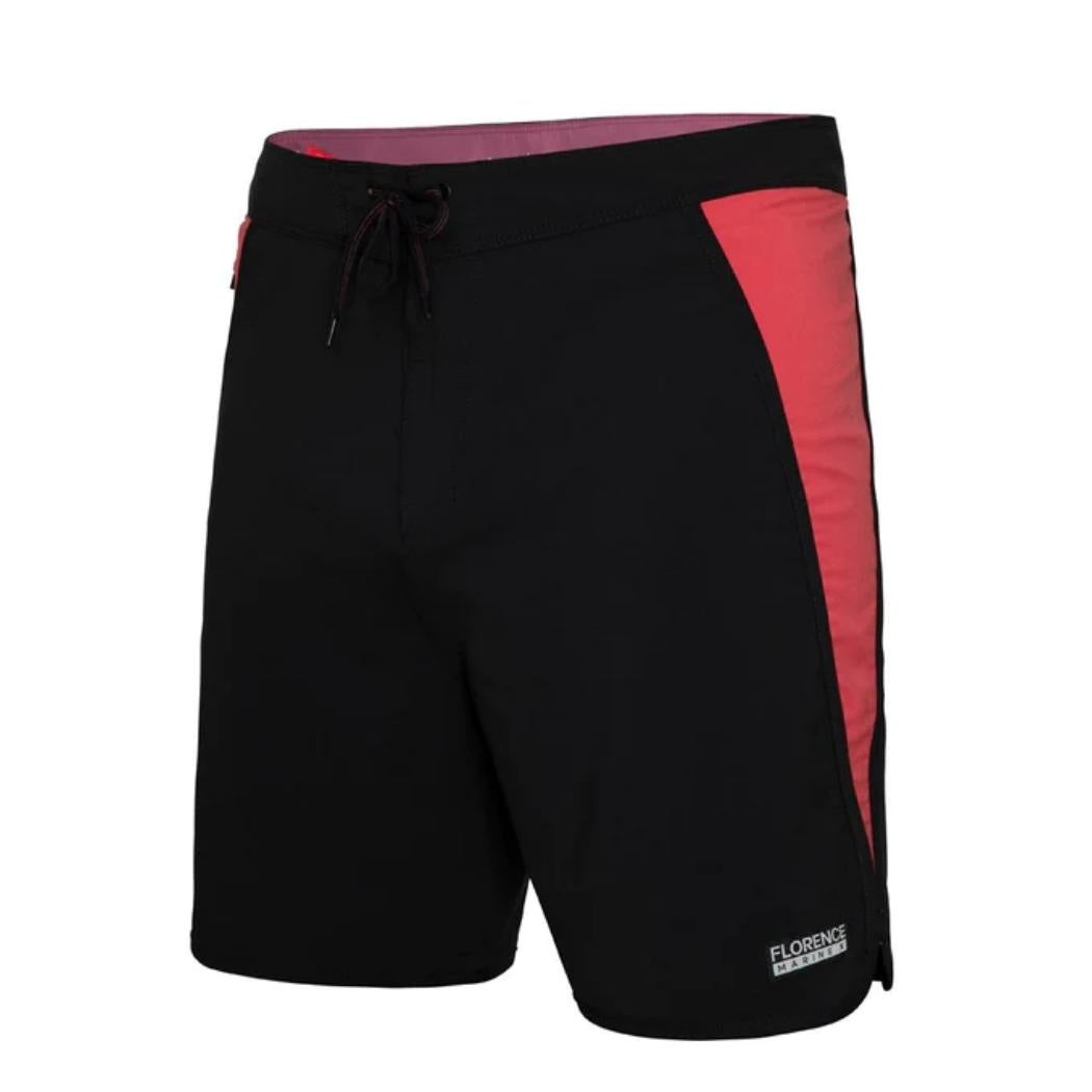Florence Burgee Boardshort Black Red