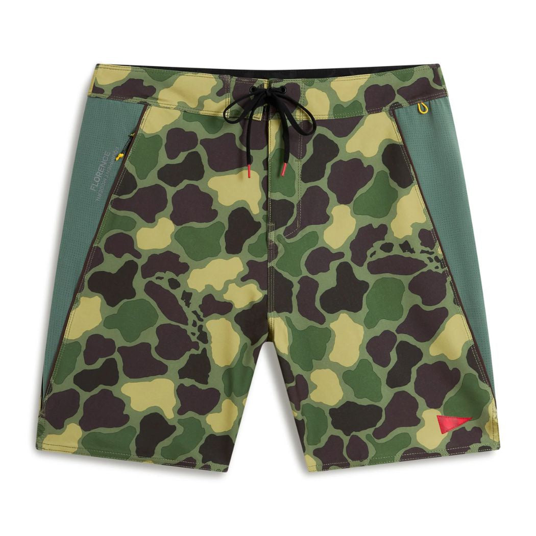 Florence F1 Airtex Gamma Boardshort Tropic Green Camo