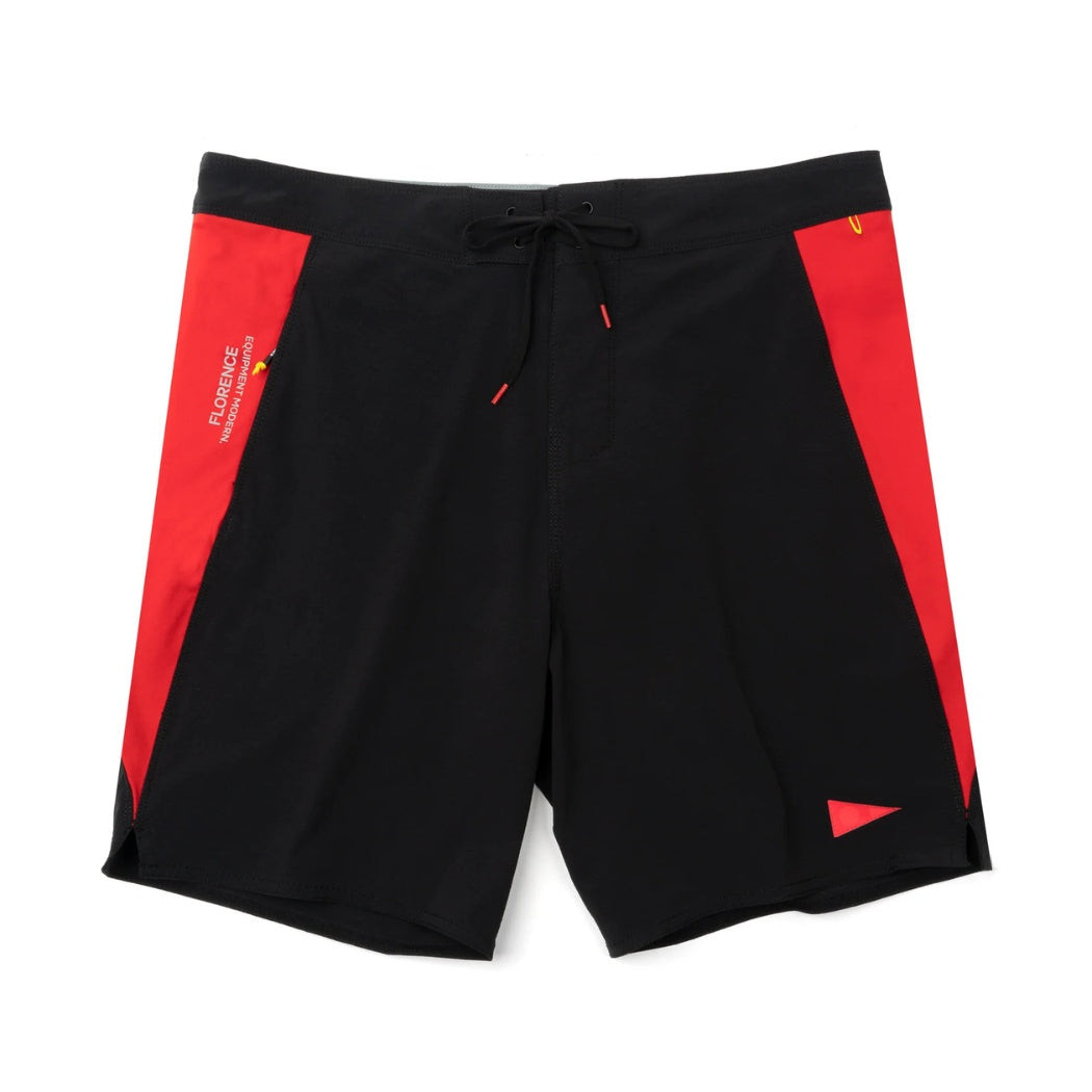 Florence F1 Burgee Cordura Boardshort Black Racing Red
