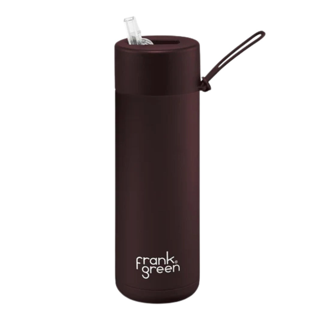Frank Green 20oz Ceramic Reusable Bottle Chocolate