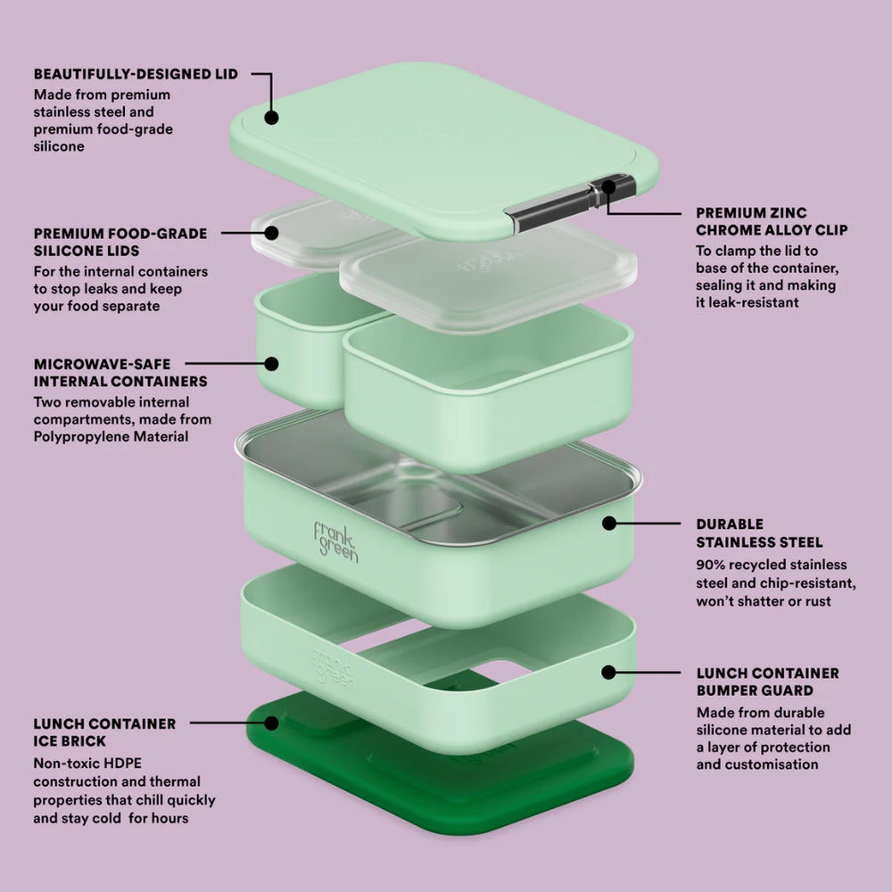 Frank Green Lunch Container Mint Gelato
