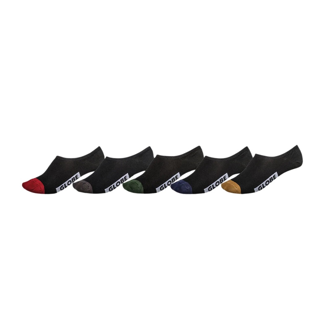 Globe Dip Invisible Socks 5 Pack 7-11