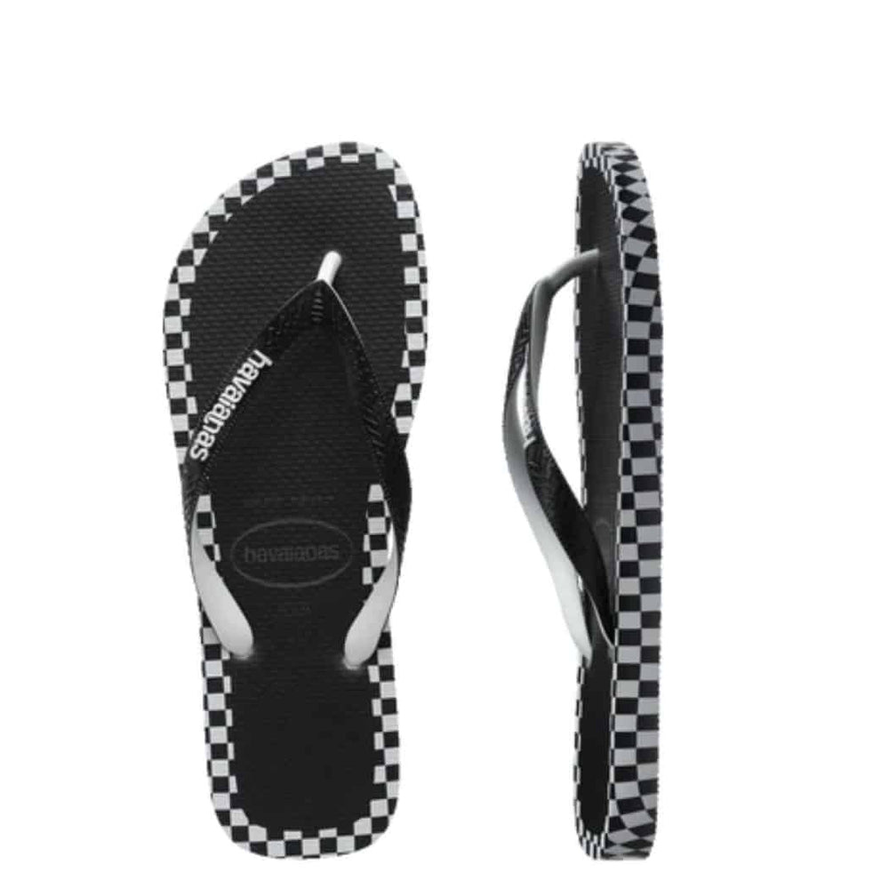 Havaianas Boys Checkmate Black White