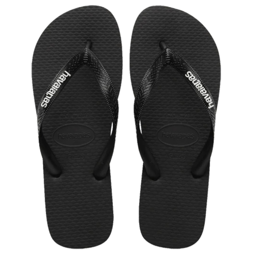 Havaianas Rubber Logo Black Glacial White