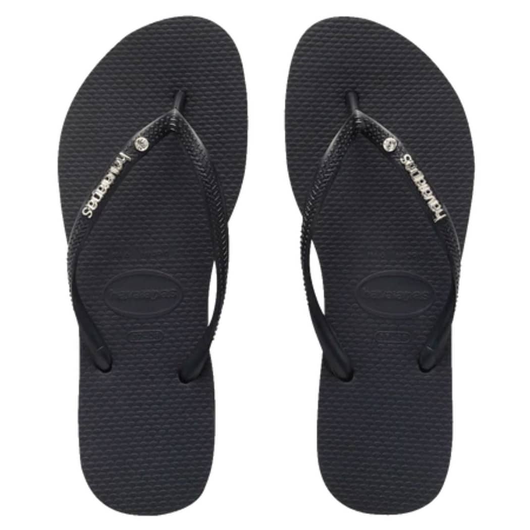 Havaianas Slim Metal Crystal Thongs