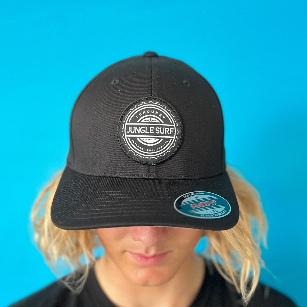 Jungle Surf 6277 Indo Flexfit Cap Black