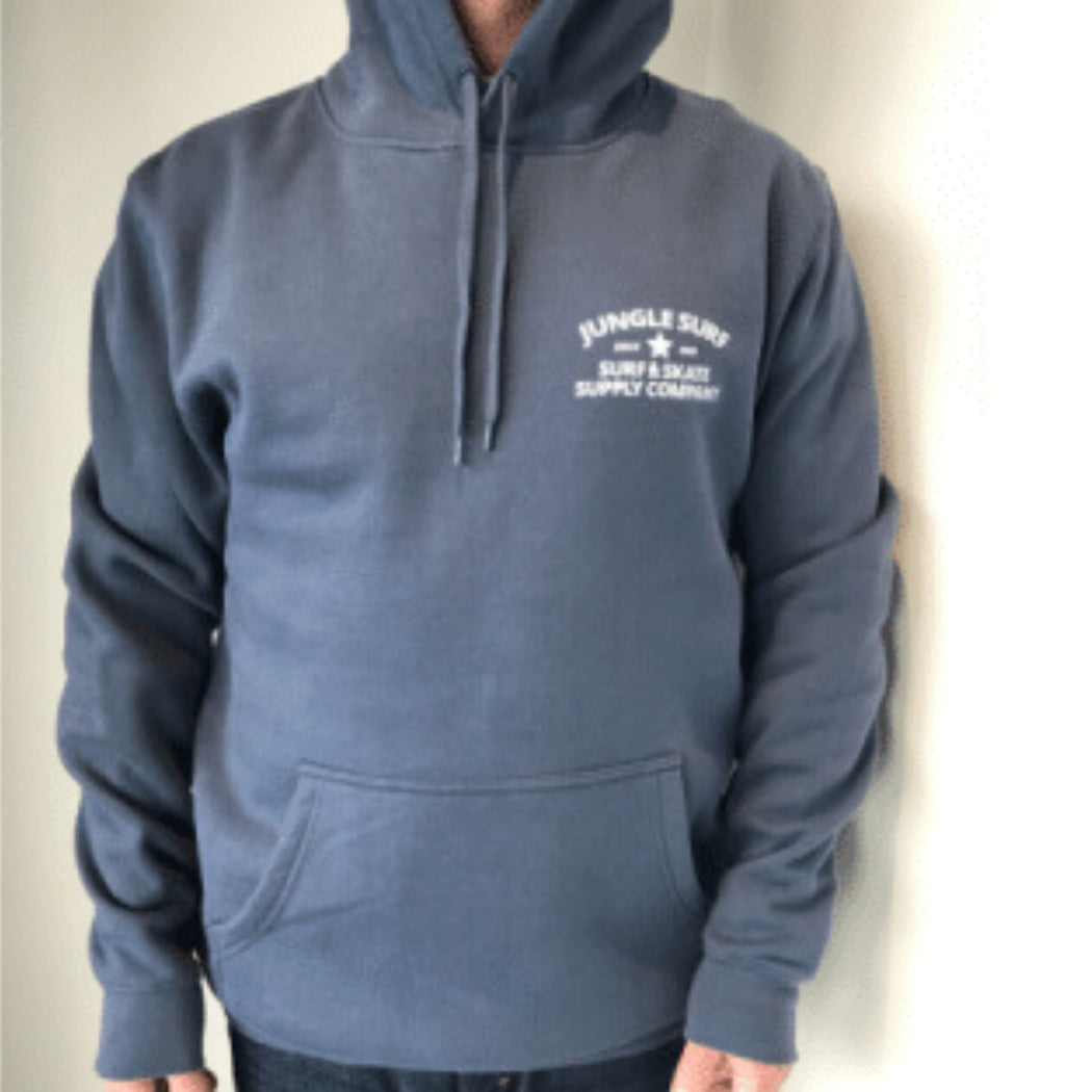 Jungle Surf Temple Hoody Petrol Blue