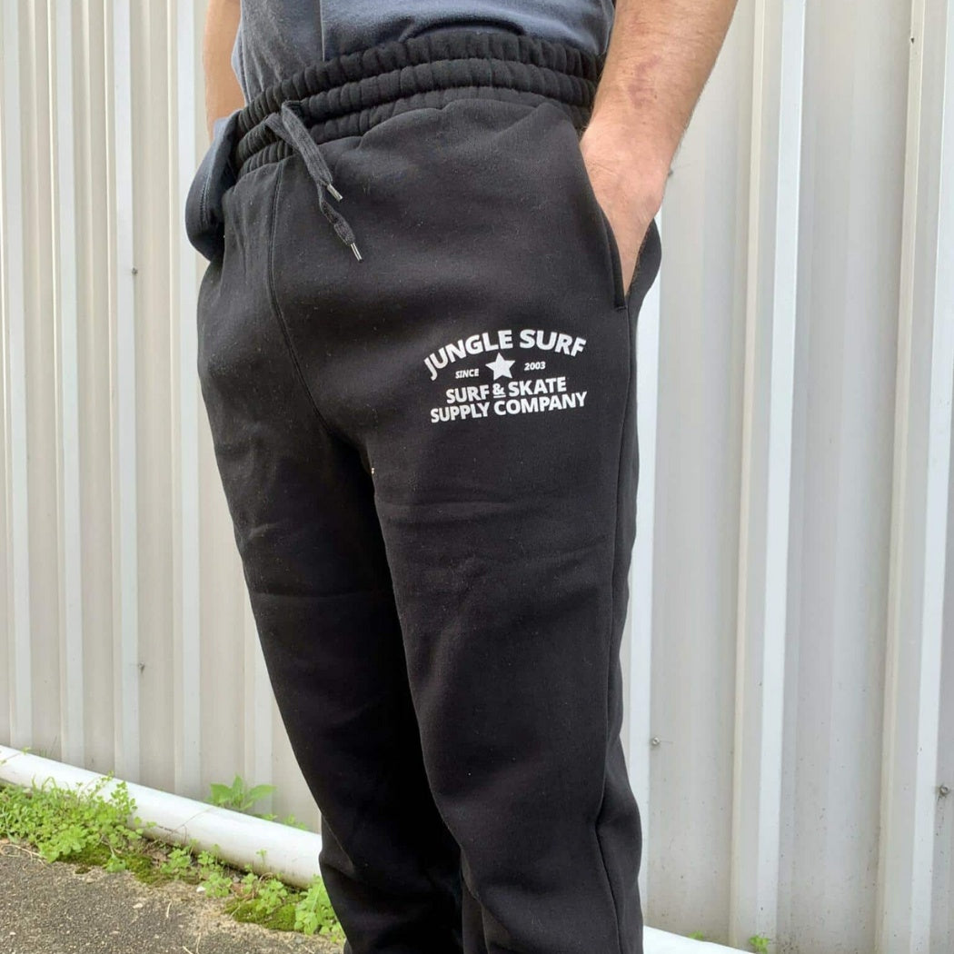 Jungle Surf Temple Trackpant Black