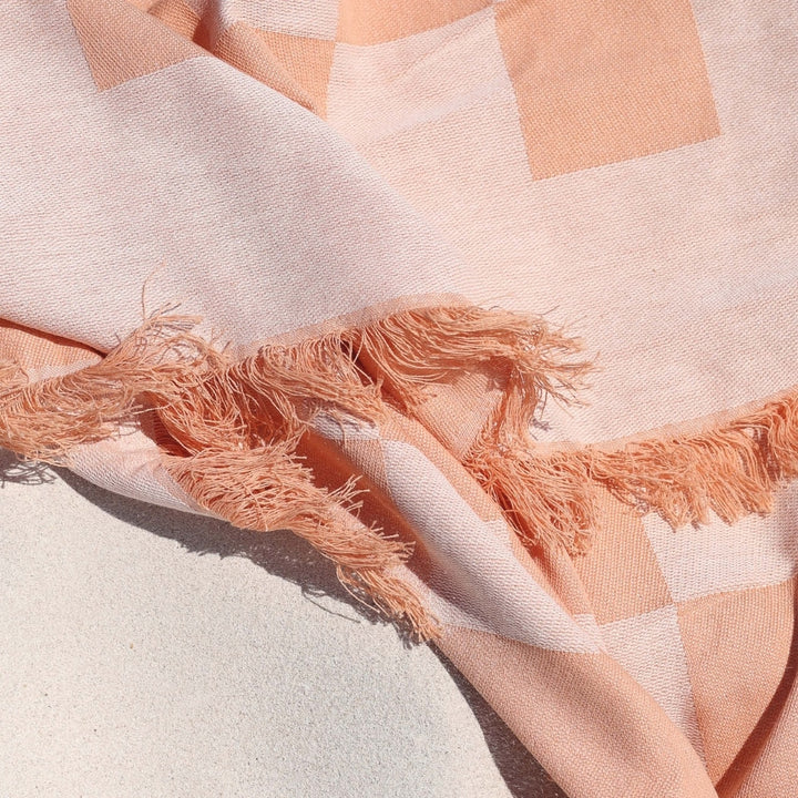Layday Cove Queen Towel Peach