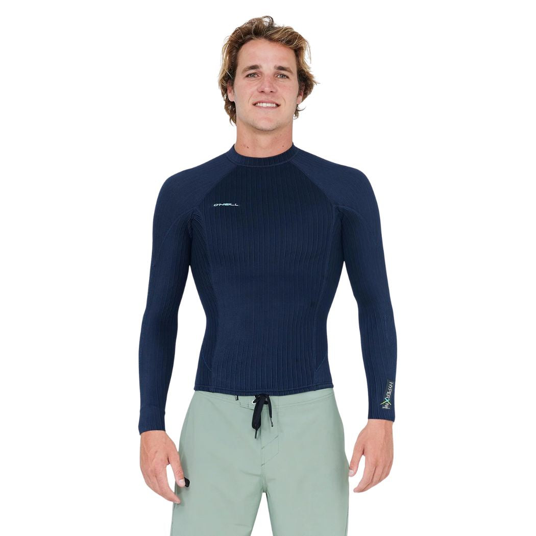 O'Neill Hyperx Long Sleeve Crew 1.5mm Carbon Blue