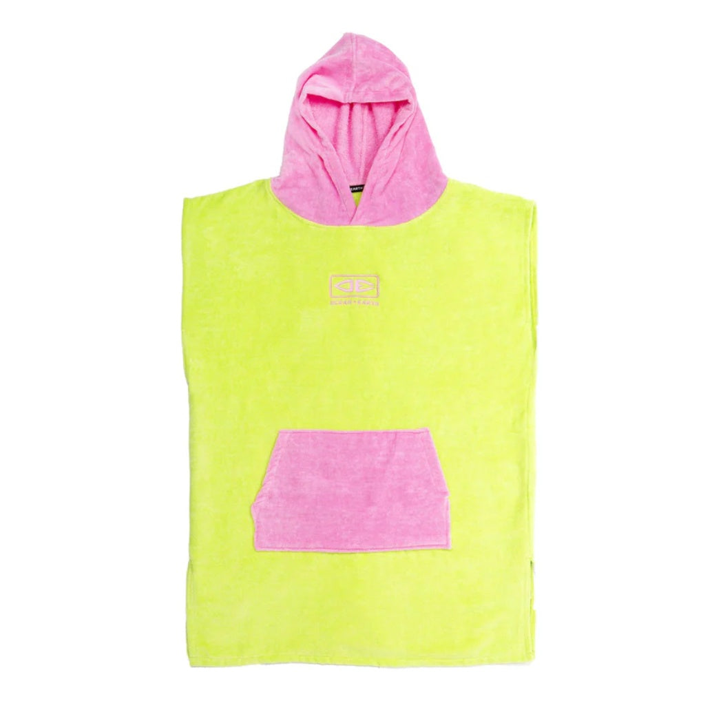 Ocean And Earth Boys Hooded Poncho Lime