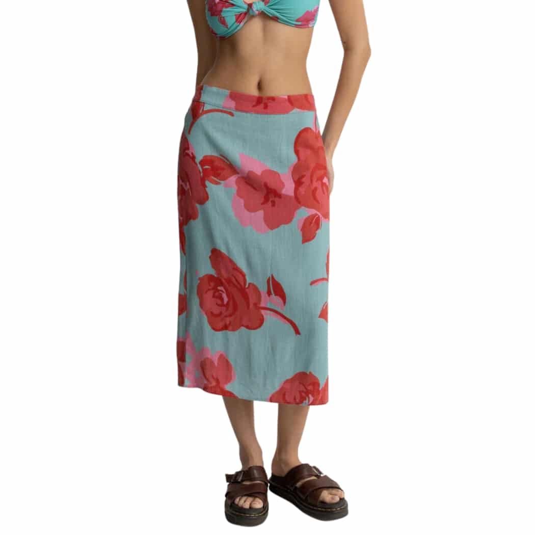 Rhythm Inferna Floral Low Rise Midi Skirt Spring