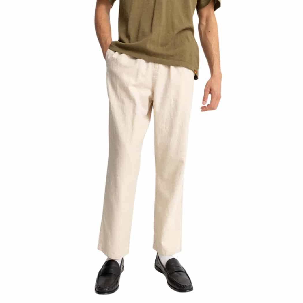 Rhythm Linen Jam Pant Bone