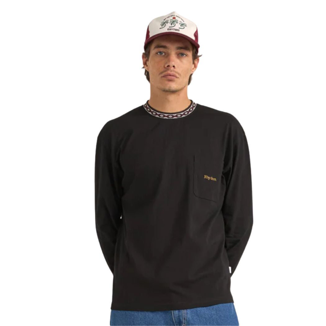 Rhythm Vintage Jac LS T-Shirt Black