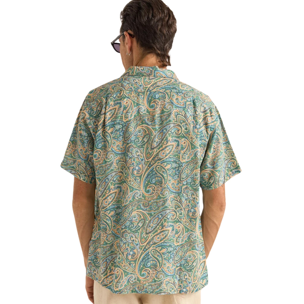 Rhythm Cabo Paisley Shirt Green