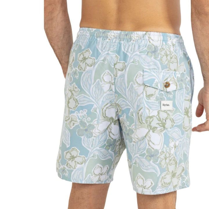 Rhythm In Bloom Beach Short Sea Blue