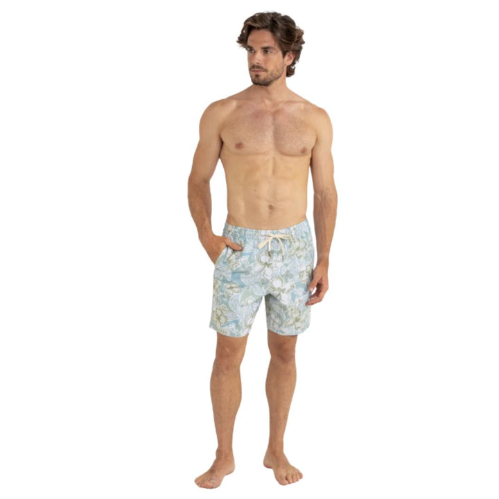 Rhythm In Bloom Beach Short Sea Blue
