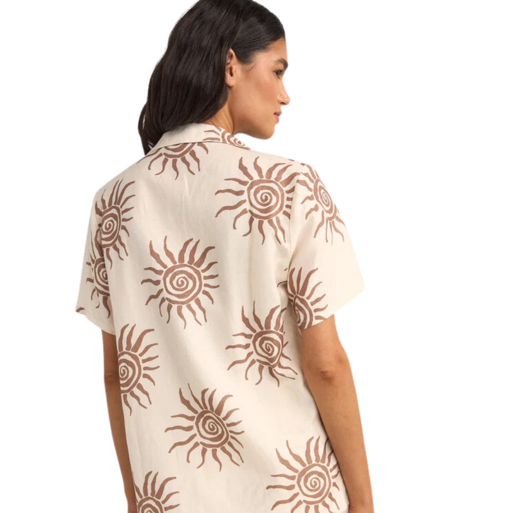 Rhythm Seafarer Short Sleeve Shirt Brown