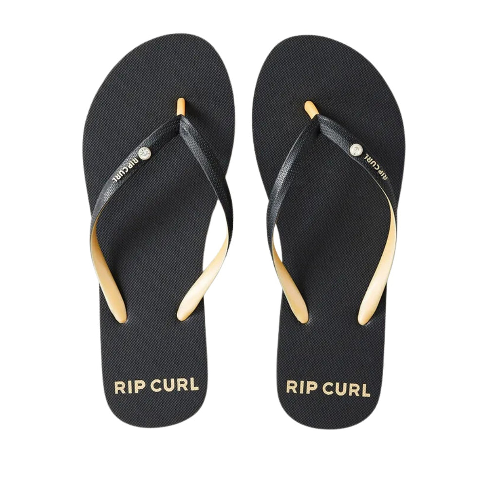 Rip Curl Premium Surf Bloom Open Toe Black Gold