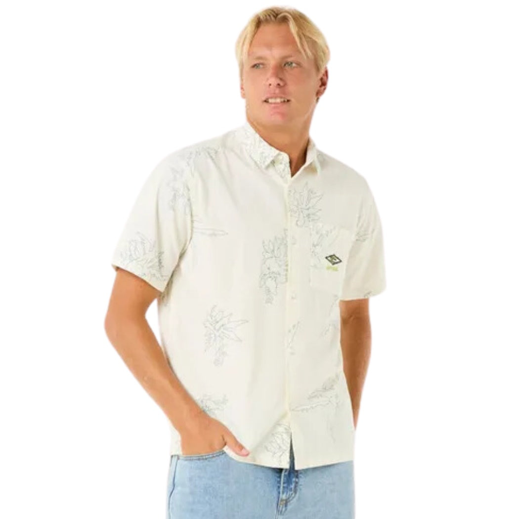 Rip Curl Raw Energy Short Sleeve Shirt Bone