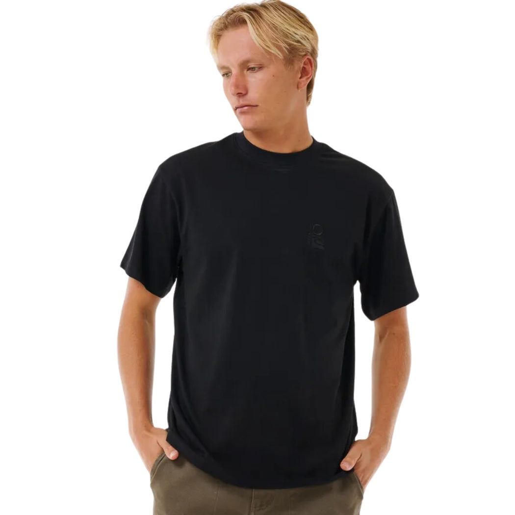 Rip Curl Search Embroidery Tee Black