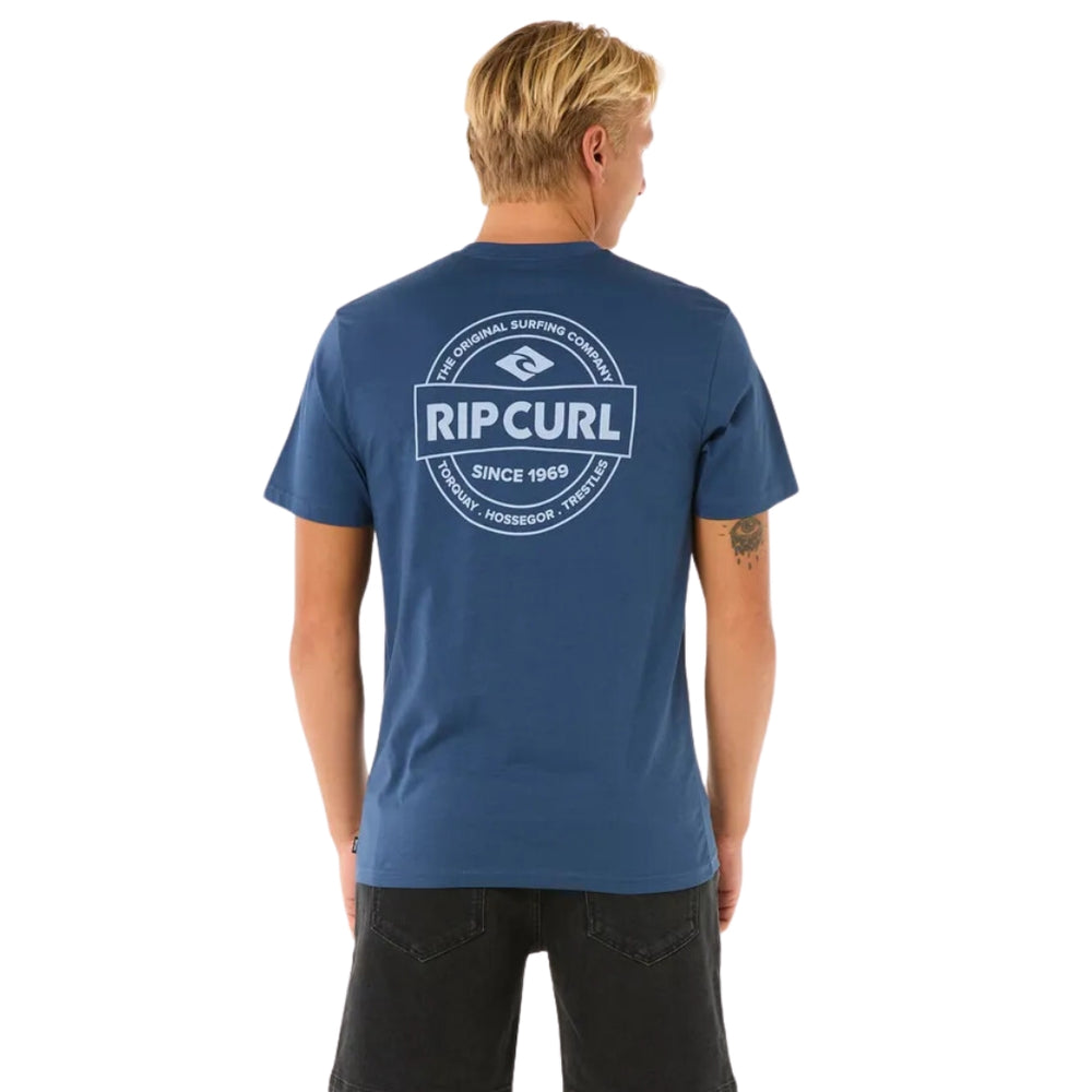 Rip Curl Staple Tee Washed Navy