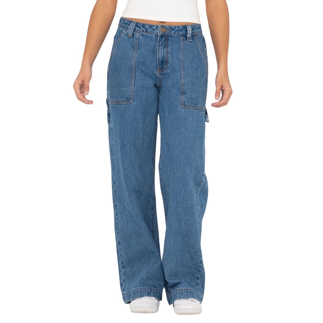 Rusty Billie Low Wide Denim Carpenter Pant