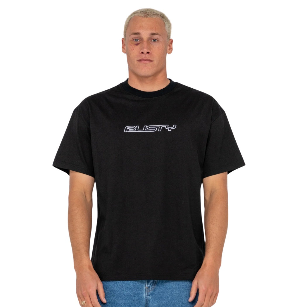 Rusty Flip Daddy Short Sleeve Tee Black 2