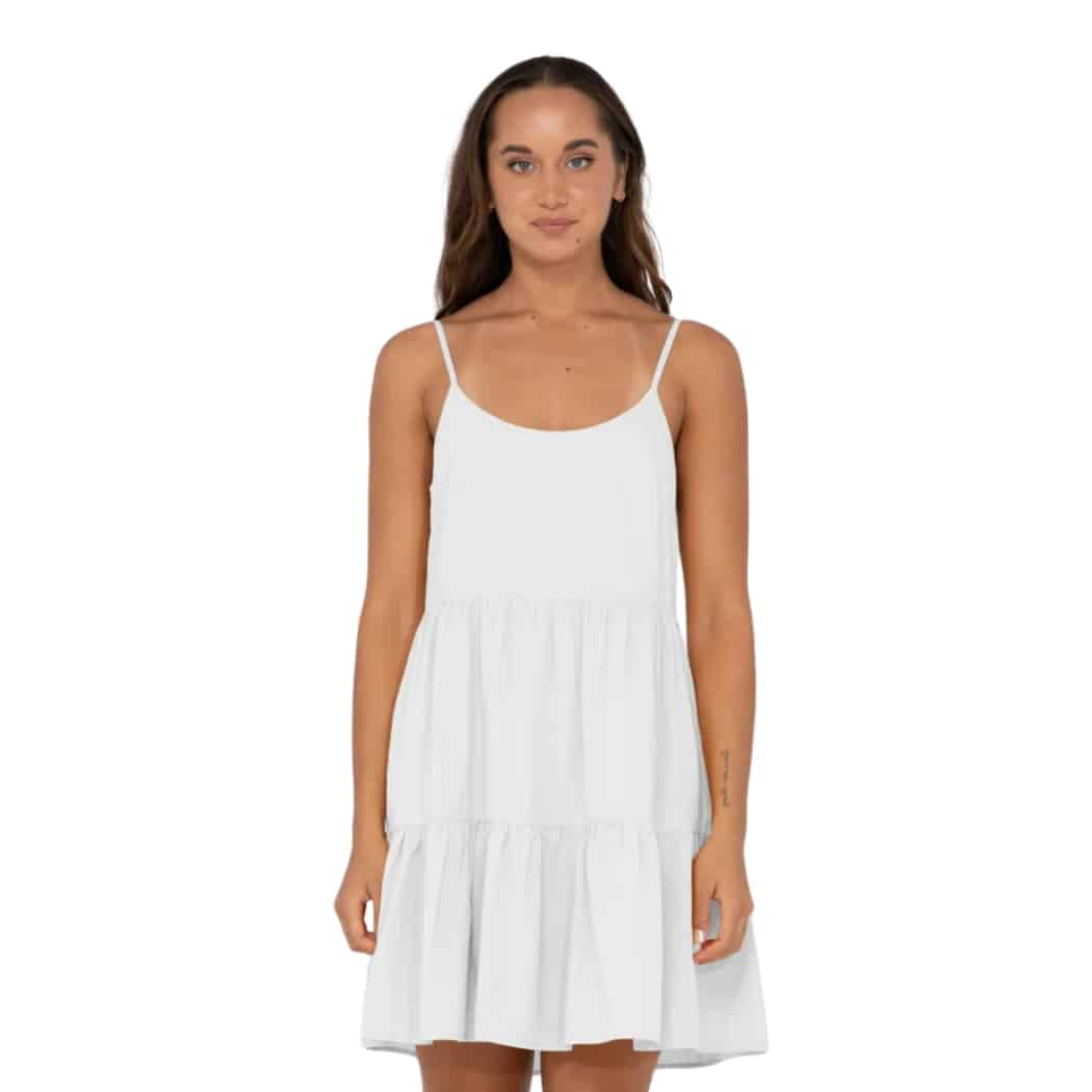 Rusty Heather Slip Dress White