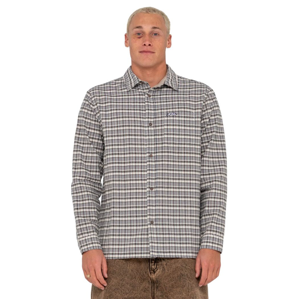 Rusty Datsun Cuts Long Sleeve Shirt Carbon