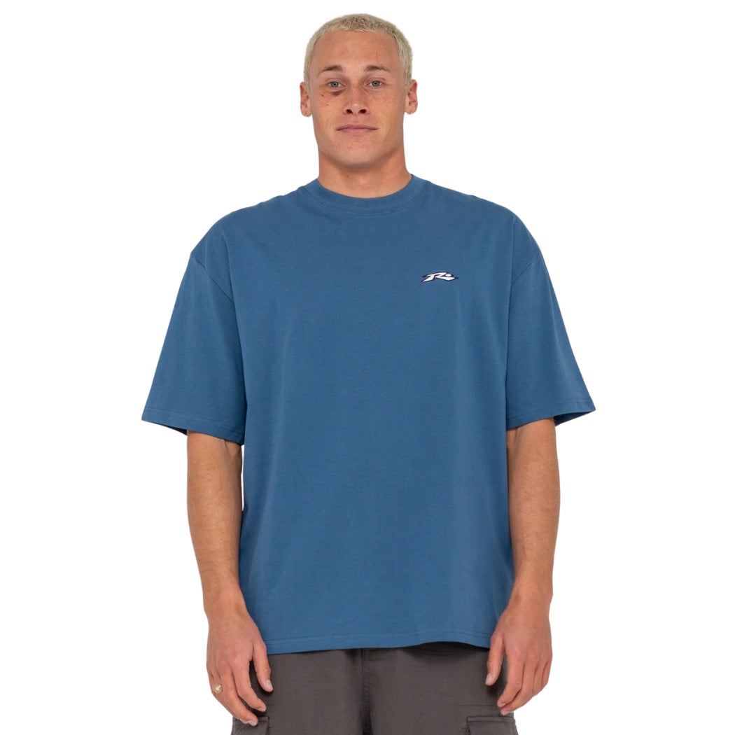 Rusty Registered Short Sleeve Tee Atlantic Blue
