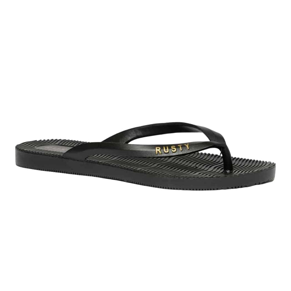 Rusty Sandbar Thong Black Gold