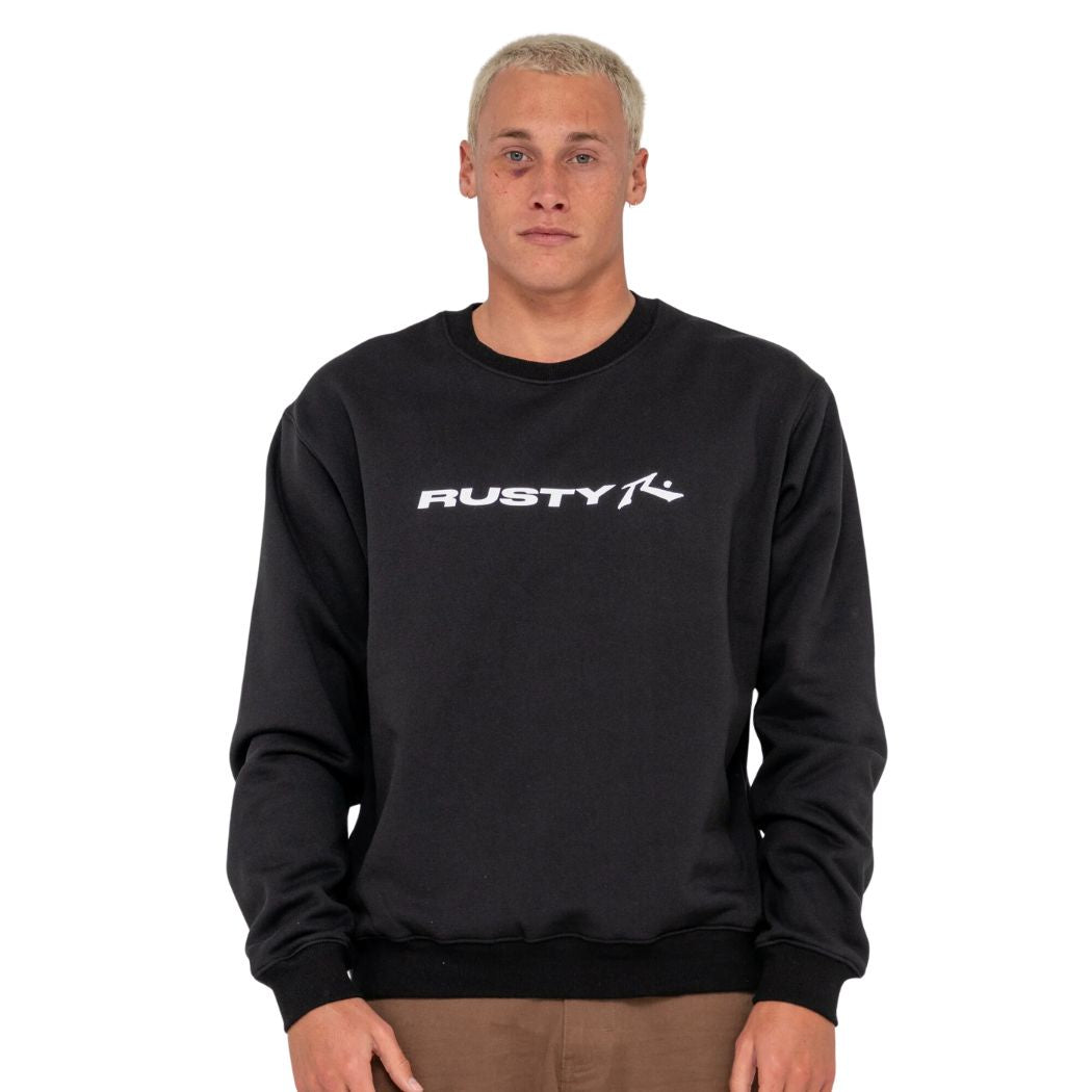 Rusty Vital 2.0 Crew Neck Fleece Black