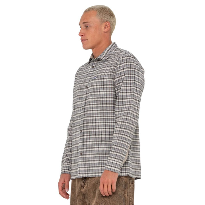 Rusty Datsun Cuts Long Sleeve Shirt Carbon